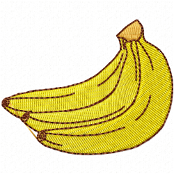 Banana Embroidery Design 6
